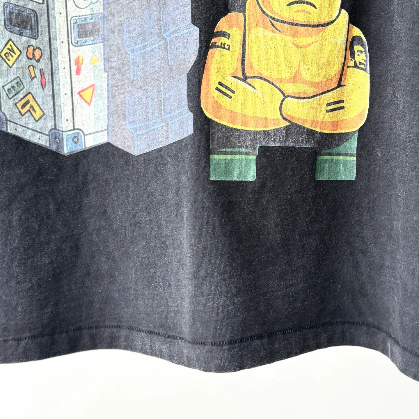 P158 # CTS-94 [LEGO Limited] Saint x RHCP Red Hot Chili Peppers x LEGO three-party joint long-sleeved original 280g heavy fabric after consistent washing Retro single stitch heaven and earth stitch technology heavy Assute yeast mill wash Size: S M L XL